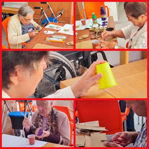 Sala de actividades con mayores